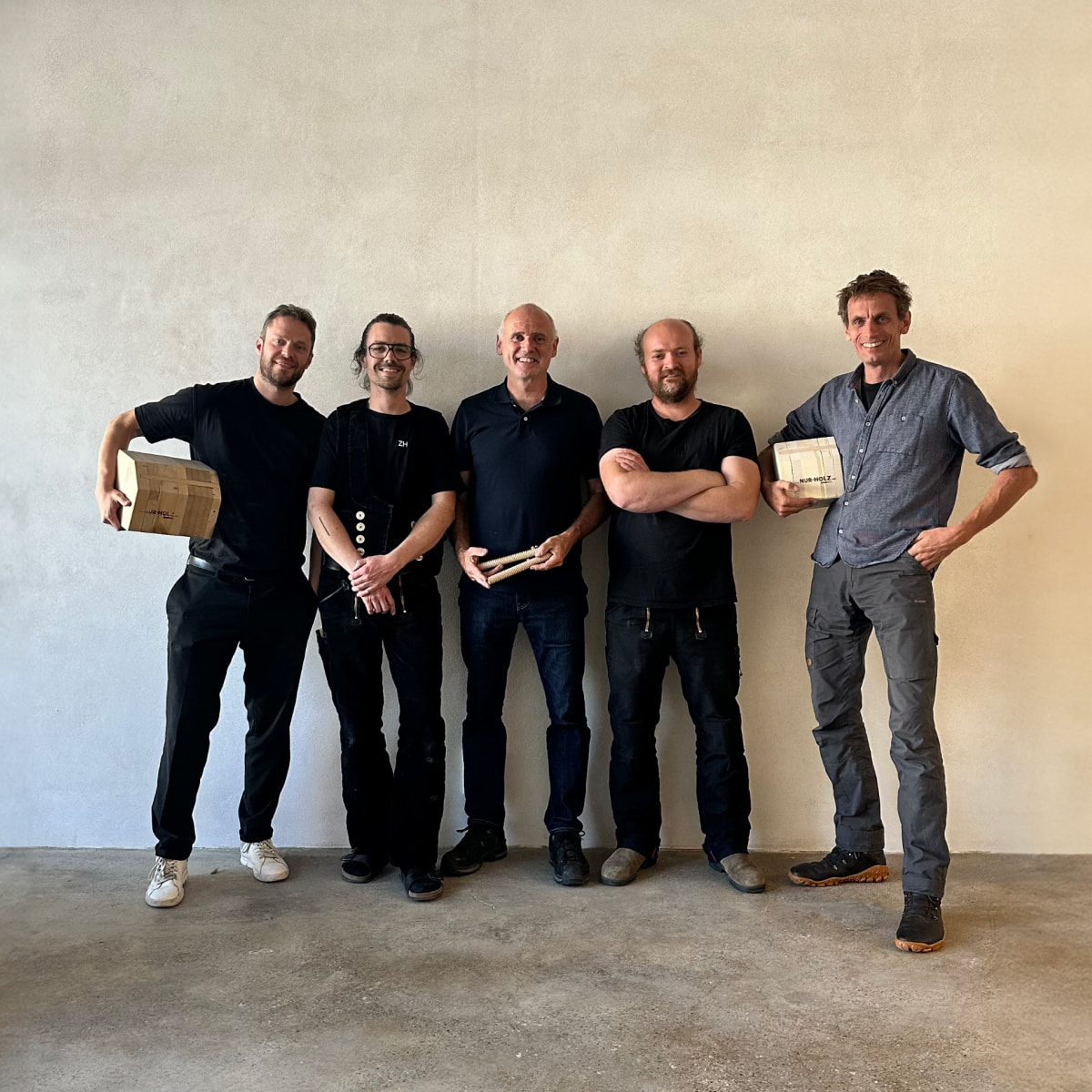 Die Gründer: Christian S. Schantz, Willi Hilbert, Rolf J. Rombach, Leo M. Hoffmann, Michael Kappler